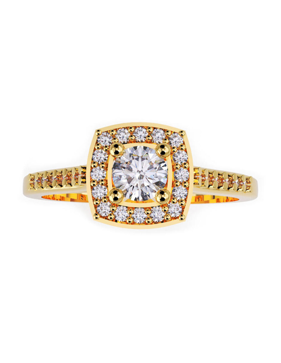 ANILLO DE ORO CON CIRCONIA