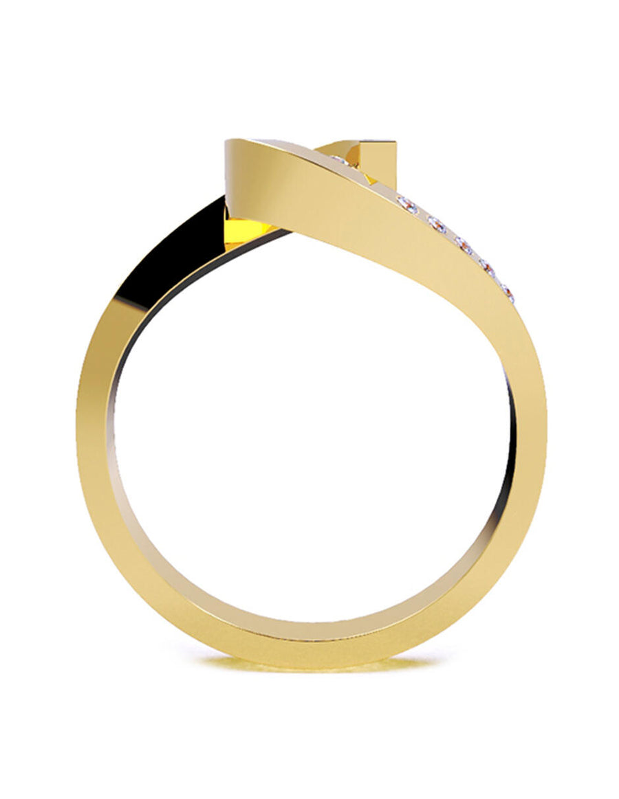 ANILLO DE ORO CON CIRCONIA