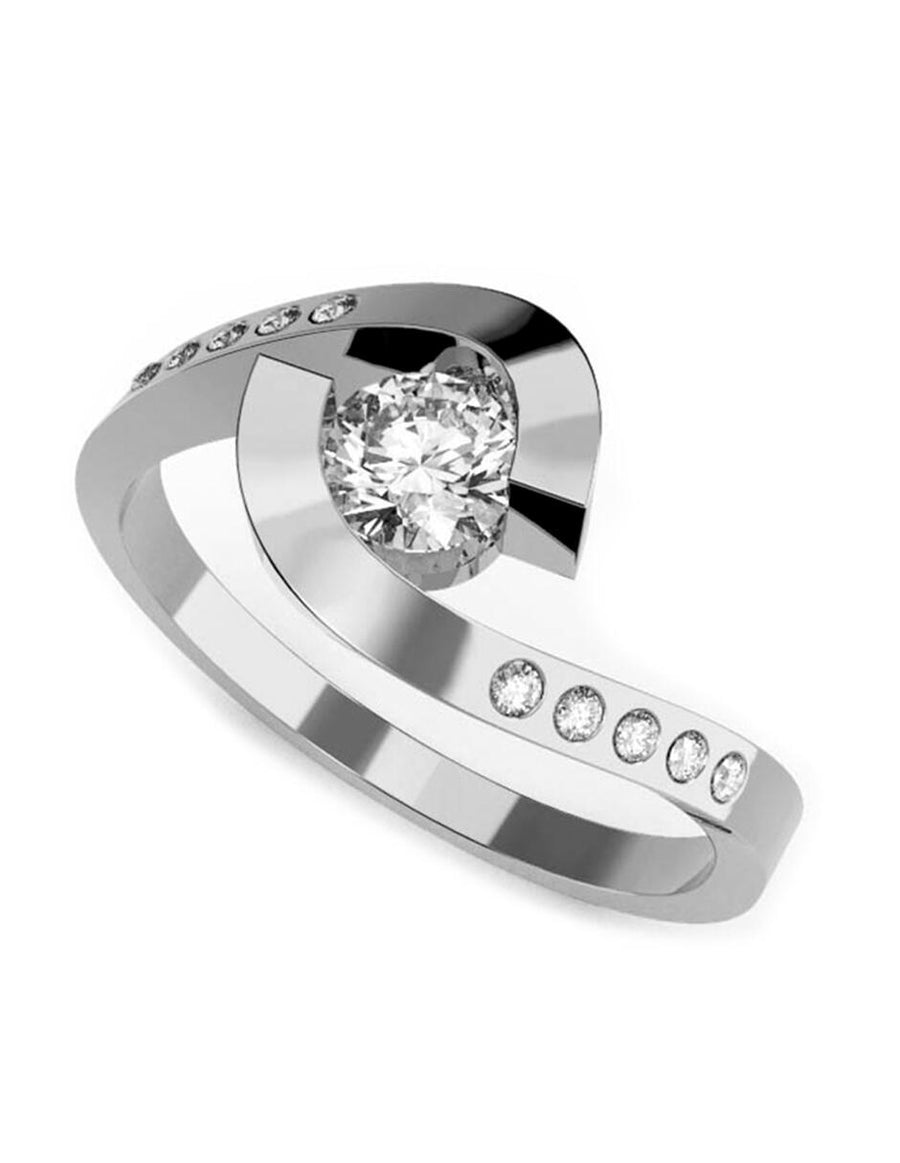 ANILLO DE ORO CON CIRCONIA