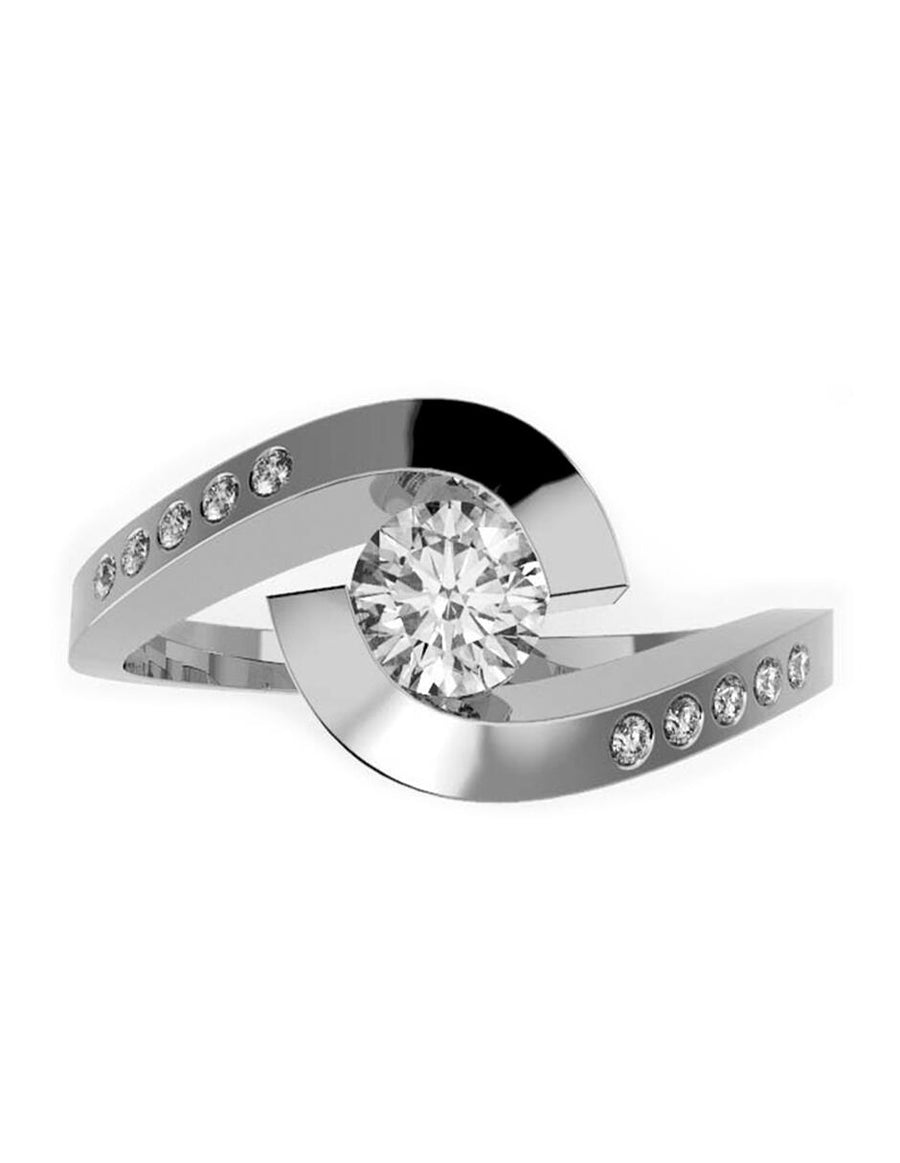 ANILLO DE ORO CON CIRCONIA