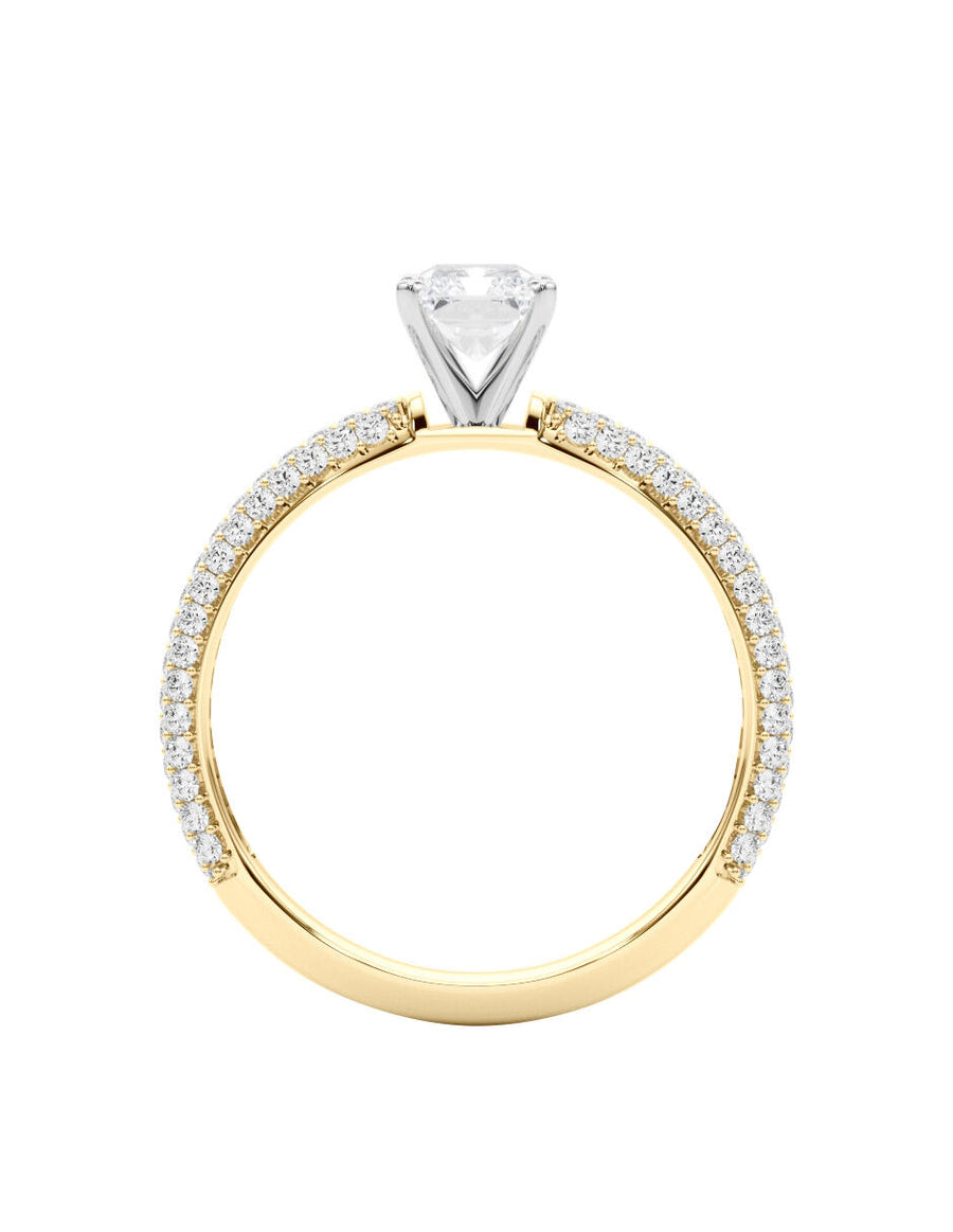 MONTADURA PARA PERSONALIZAR ANILLO DE COMPROMISO - PAVÉ
