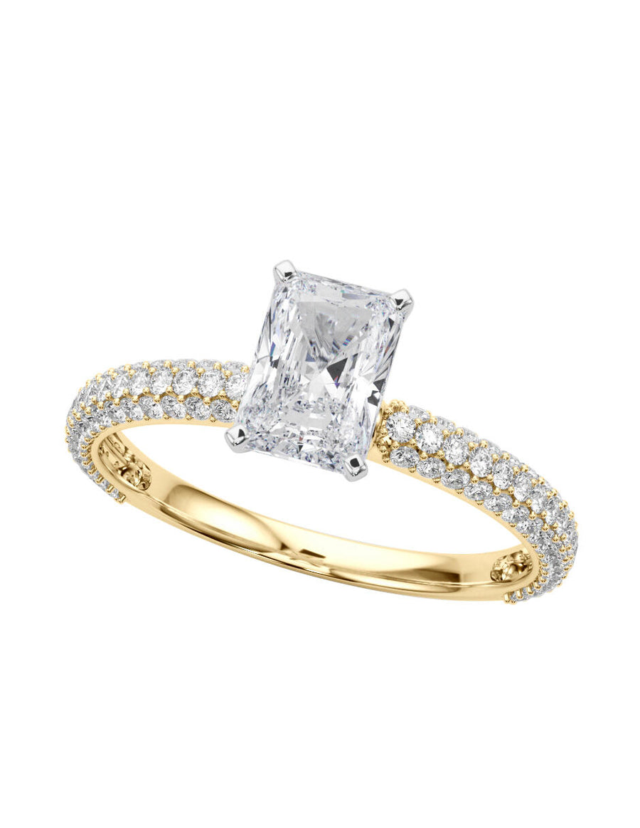 MONTADURA PARA PERSONALIZAR ANILLO DE COMPROMISO - PAVÉ
