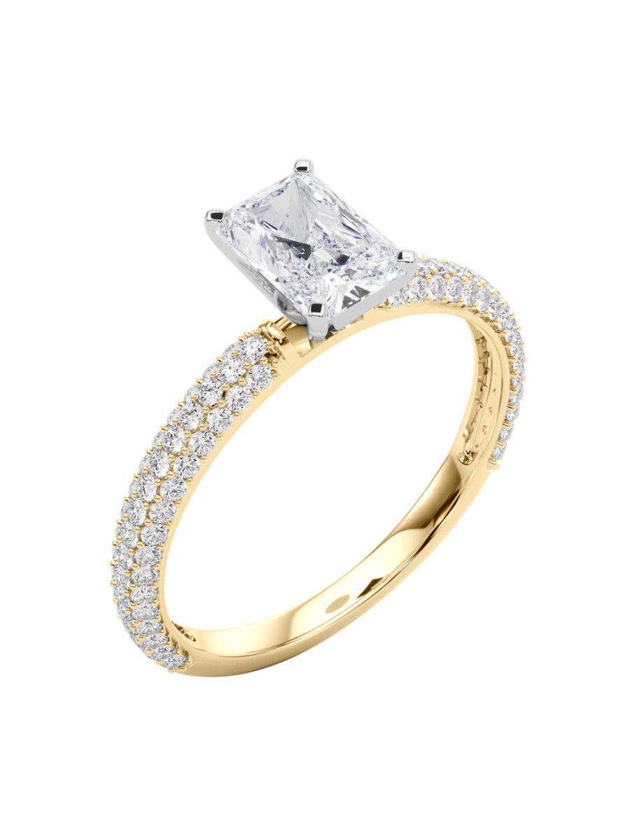 MONTADURA PARA PERSONALIZAR ANILLO DE COMPROMISO - PAVÉ