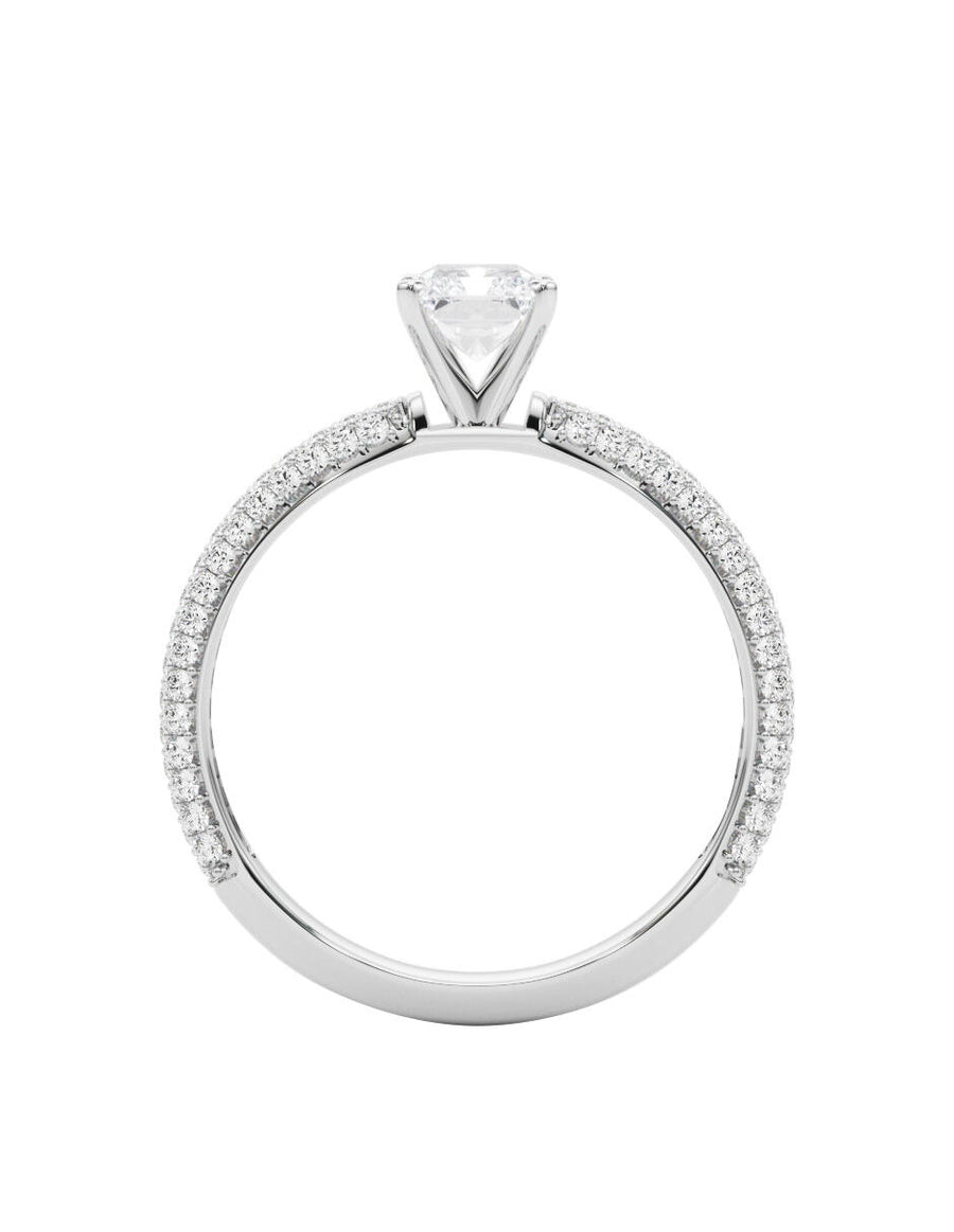 MONTADURA PARA PERSONALIZAR ANILLO DE COMPROMISO - PAVÉ