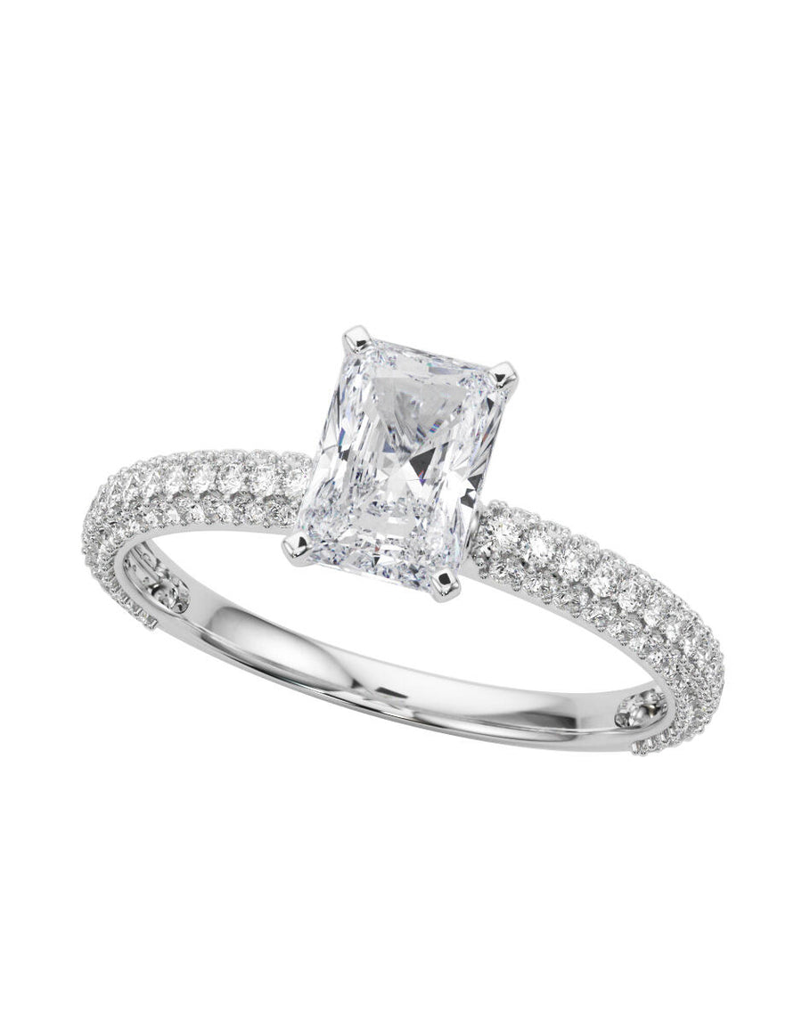 MONTADURA PARA PERSONALIZAR ANILLO DE COMPROMISO - PAVÉ