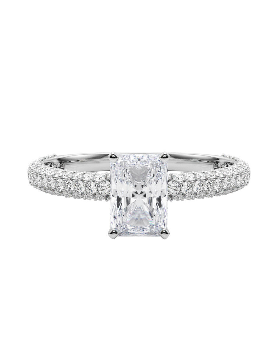 MONTADURA PARA PERSONALIZAR ANILLO DE COMPROMISO - PAVÉ