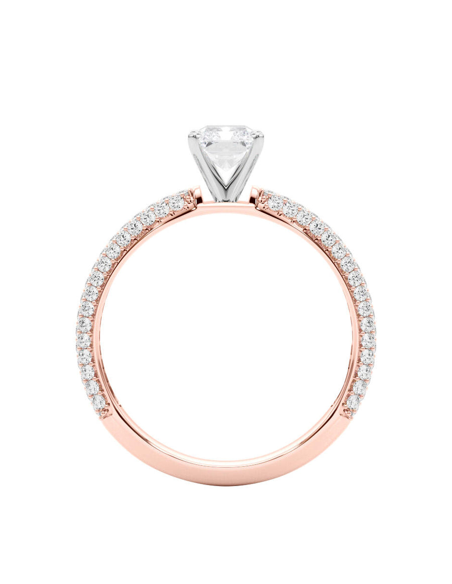 MONTADURA PARA PERSONALIZAR ANILLO DE COMPROMISO - PAVÉ