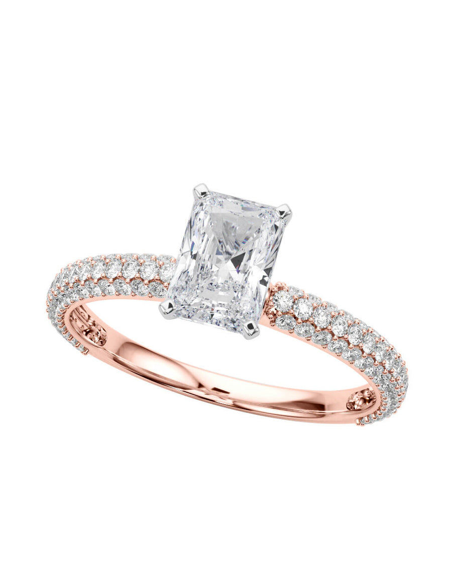 MONTADURA PARA PERSONALIZAR ANILLO DE COMPROMISO - PAVÉ