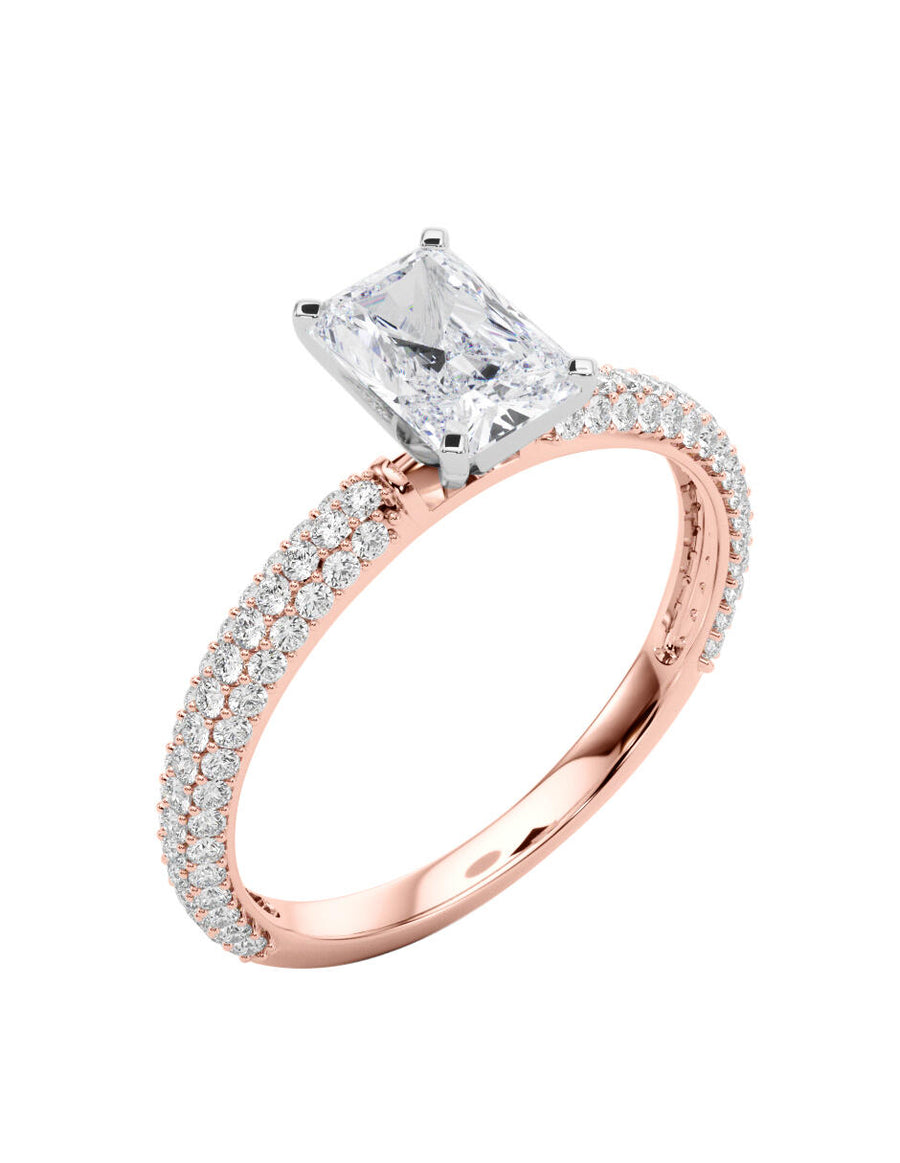 MONTADURA PARA PERSONALIZAR ANILLO DE COMPROMISO - PAVÉ