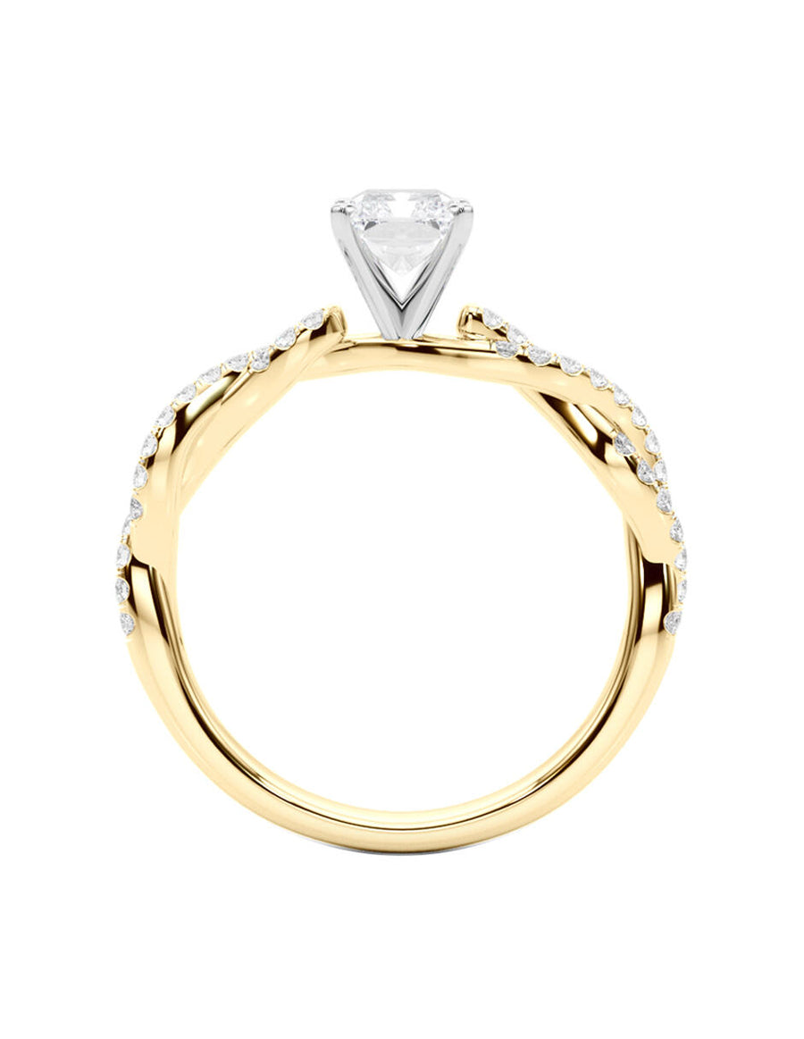 MONTADURA PARA PERSONALIZAR ANILLO DE COMPROMISO - PAVÉ