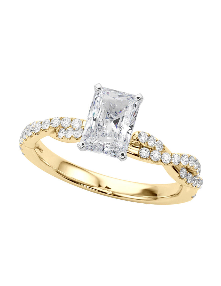 MONTADURA PARA PERSONALIZAR ANILLO DE COMPROMISO - PAVÉ