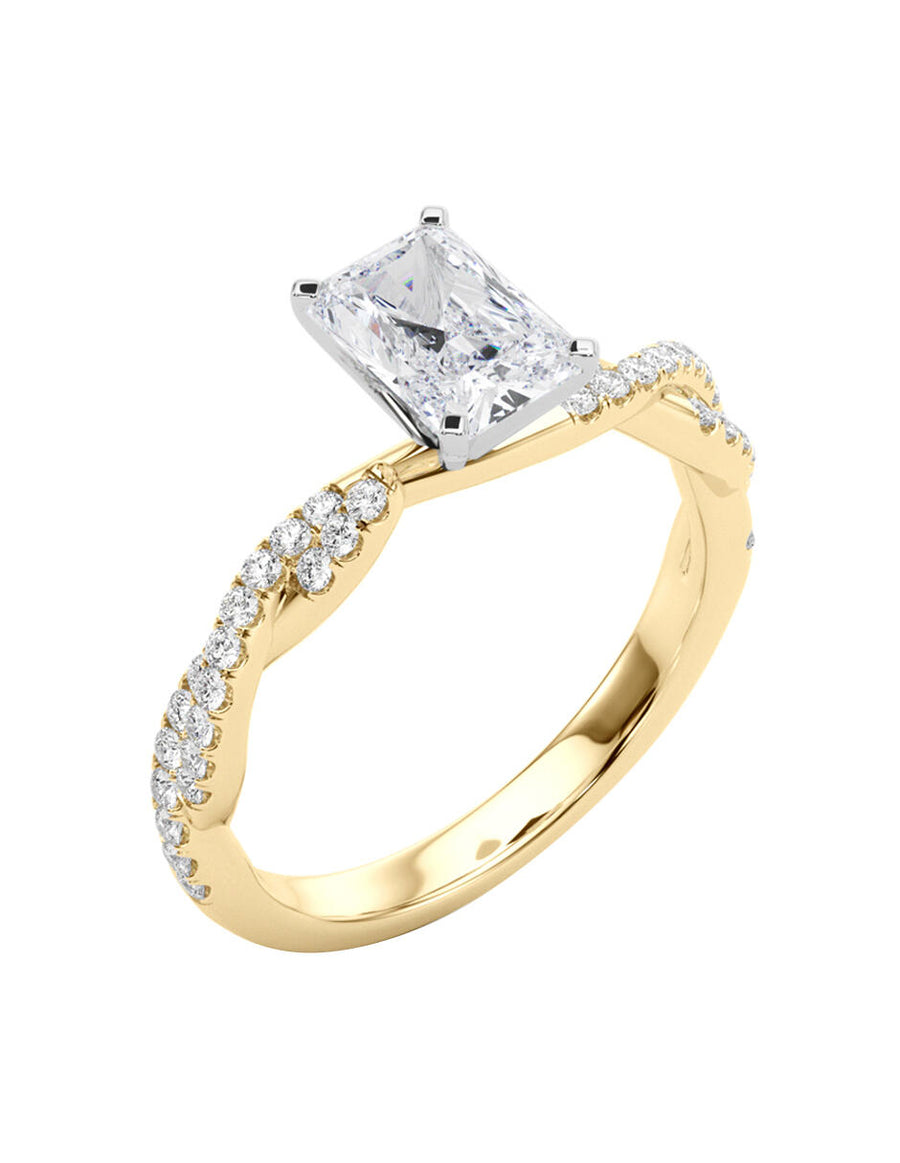 MONTADURA PARA PERSONALIZAR ANILLO DE COMPROMISO - PAVÉ