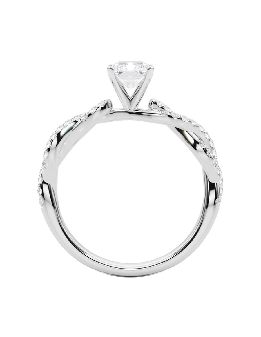 MONTADURA PARA PERSONALIZAR ANILLO DE COMPROMISO - PAVÉ