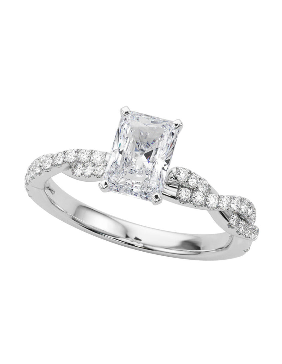 MONTADURA PARA PERSONALIZAR ANILLO DE COMPROMISO - PAVÉ