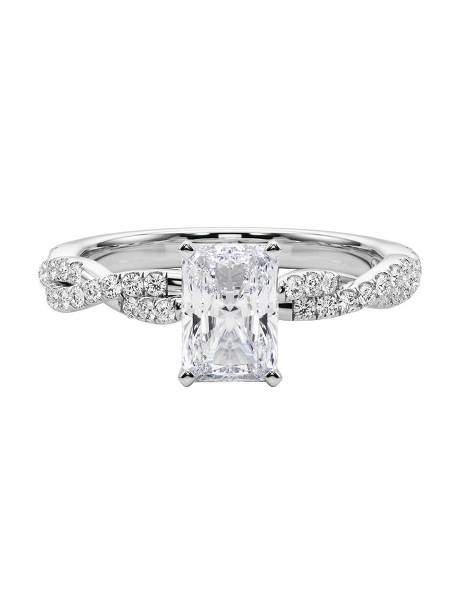 MONTADURA PARA PERSONALIZAR ANILLO DE COMPROMISO - PAVÉ