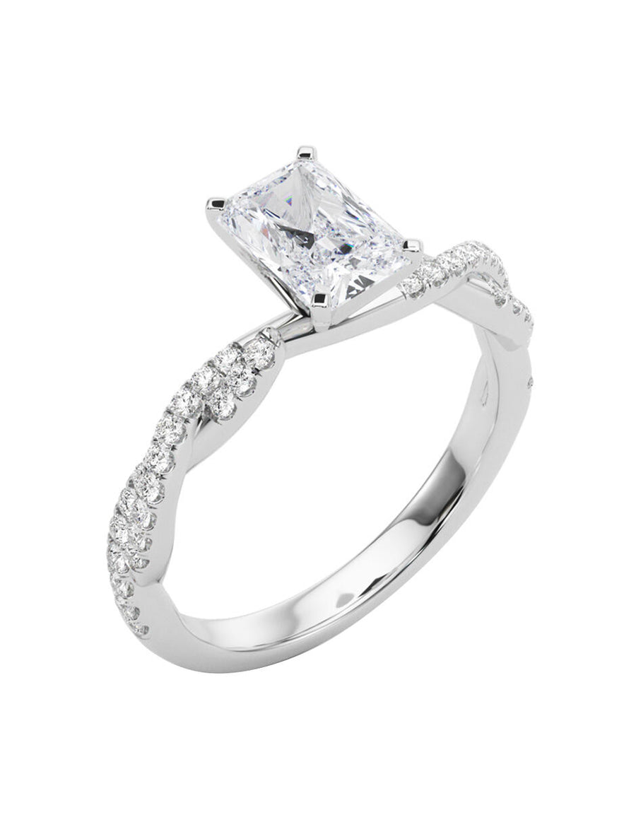 MONTADURA PARA PERSONALIZAR ANILLO DE COMPROMISO - PAVÉ