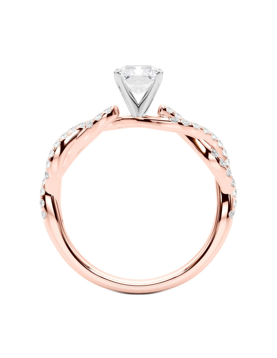 MONTADURA PARA PERSONALIZAR ANILLO DE COMPROMISO - PAVÉ