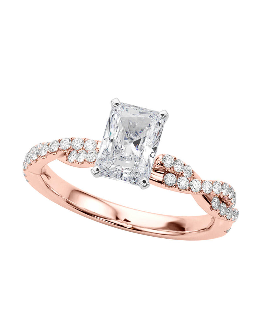 MONTADURA PARA PERSONALIZAR ANILLO DE COMPROMISO - PAVÉ
