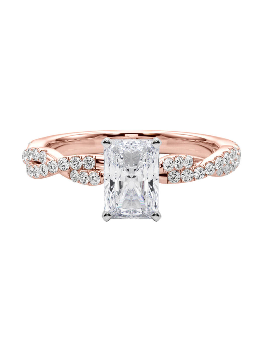 MONTADURA PARA PERSONALIZAR ANILLO DE COMPROMISO - PAVÉ