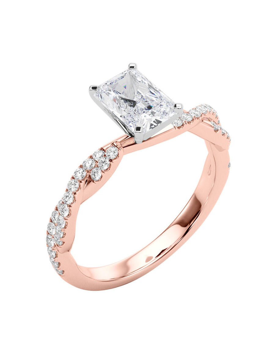 MONTADURA PARA PERSONALIZAR ANILLO DE COMPROMISO - PAVÉ