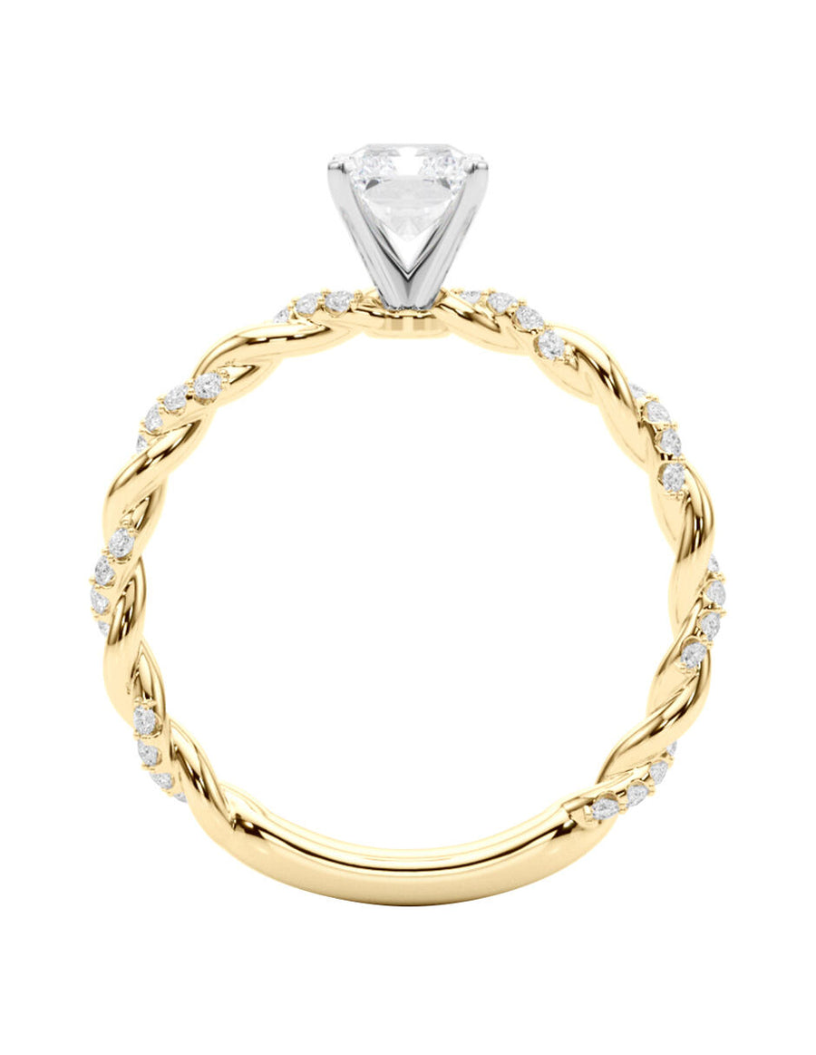 MONTADURA PARA PERSONALIZAR ANILLO DE COMPROMISO - PAVÉ