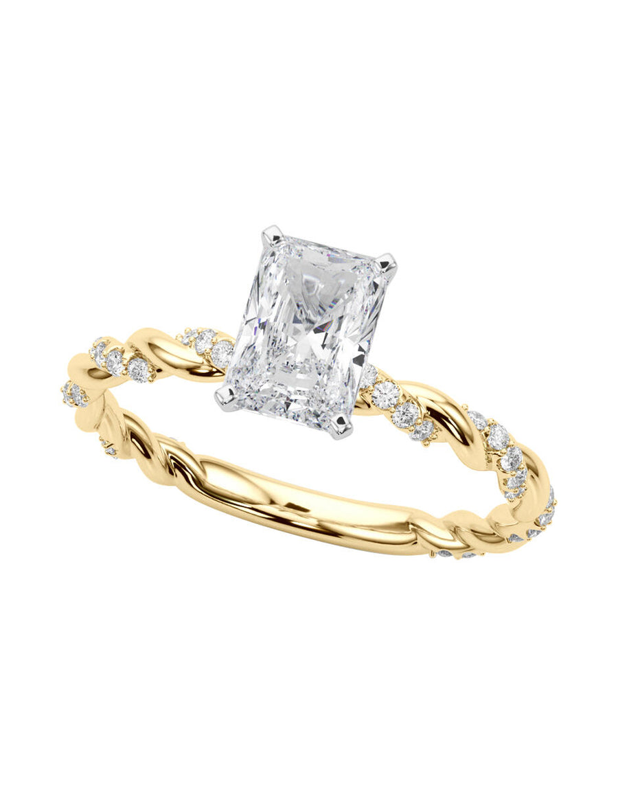 MONTADURA PARA PERSONALIZAR ANILLO DE COMPROMISO - PAVÉ