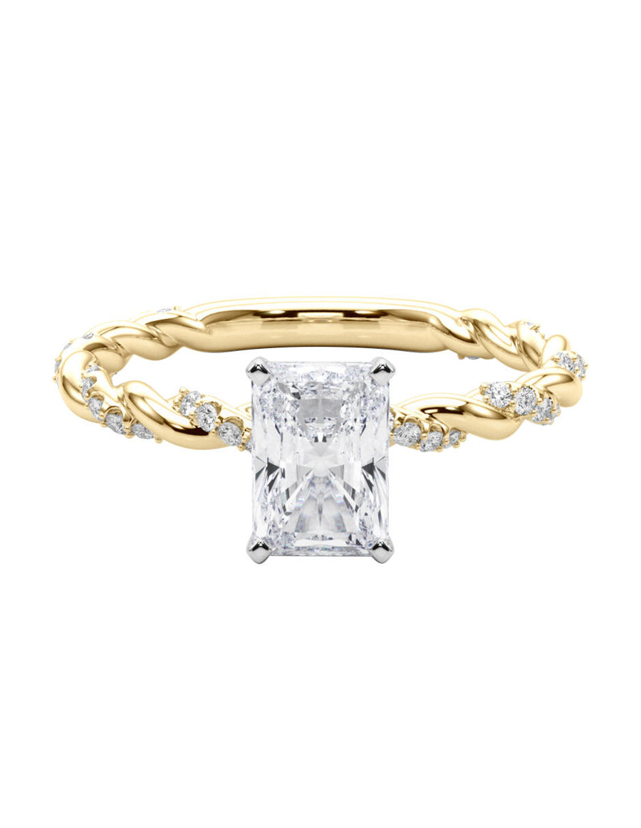 MONTADURA PARA PERSONALIZAR ANILLO DE COMPROMISO - PAVÉ
