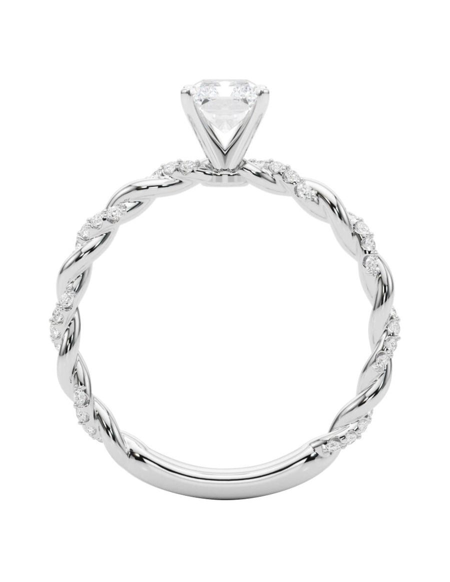 MONTADURA PARA PERSONALIZAR ANILLO DE COMPROMISO - PAVÉ