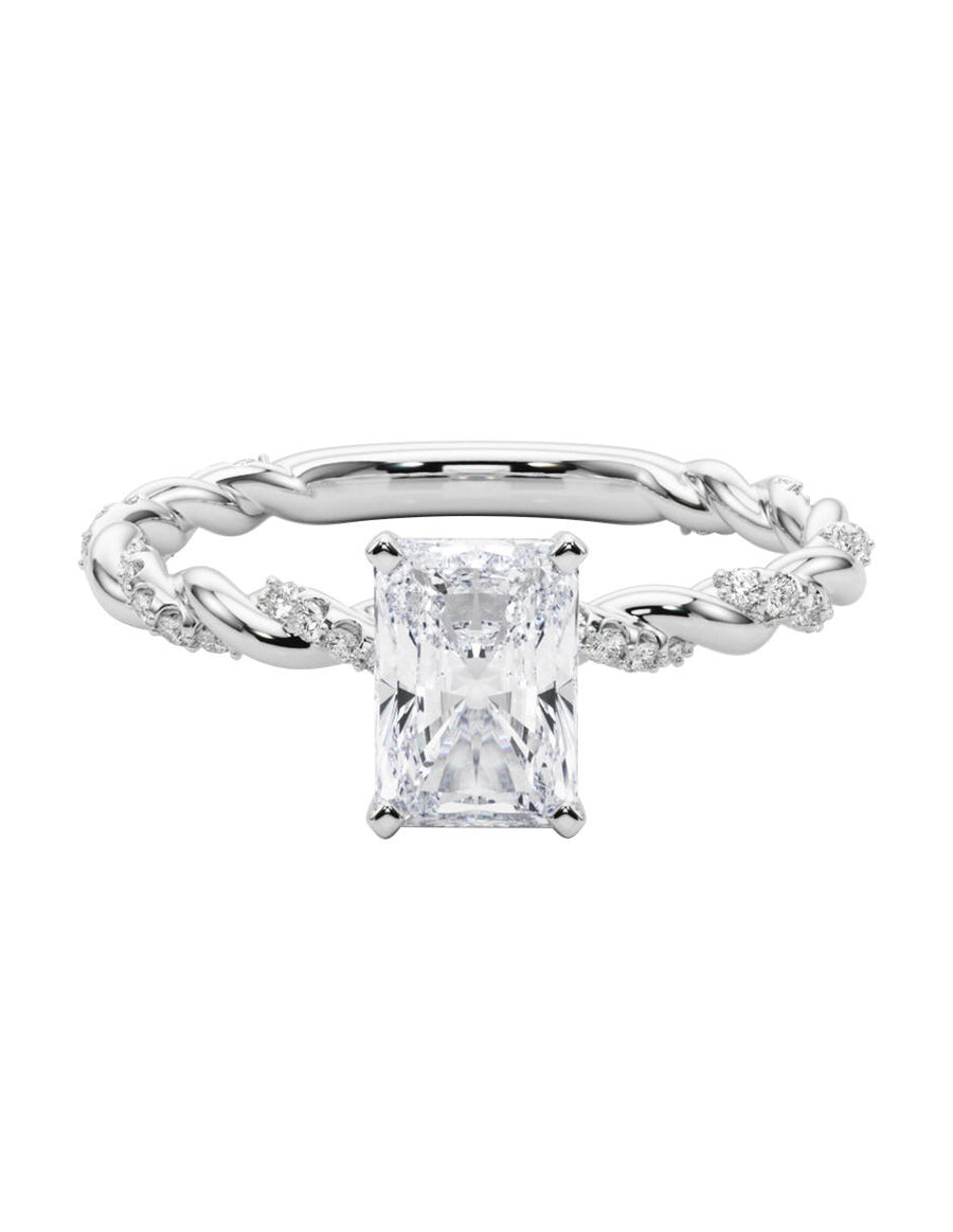 MONTADURA PARA PERSONALIZAR ANILLO DE COMPROMISO - PAVÉ
