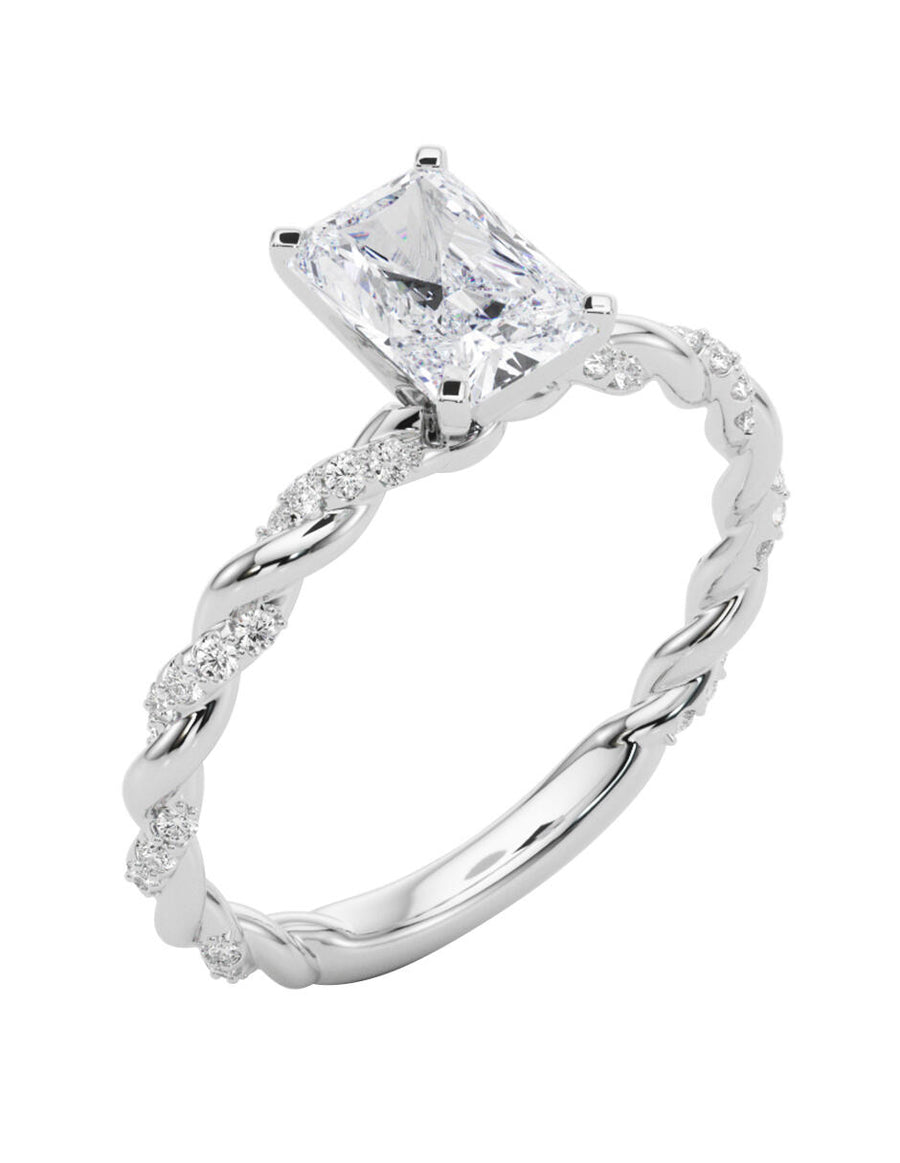 MONTADURA PARA PERSONALIZAR ANILLO DE COMPROMISO - PAVÉ