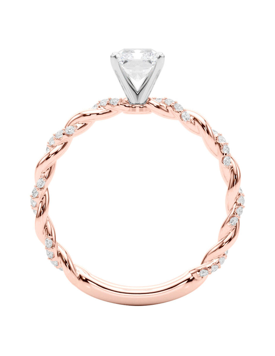 MONTADURA PARA PERSONALIZAR ANILLO DE COMPROMISO - PAVÉ