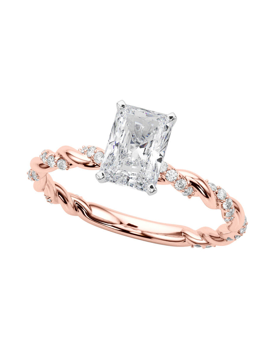MONTADURA PARA PERSONALIZAR ANILLO DE COMPROMISO - PAVÉ