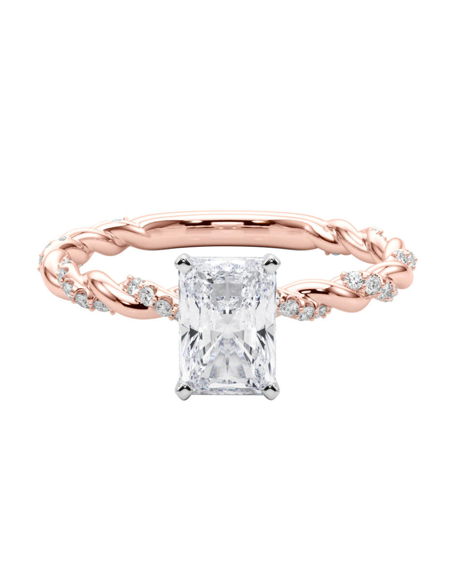 MONTADURA PARA PERSONALIZAR ANILLO DE COMPROMISO - PAVÉ