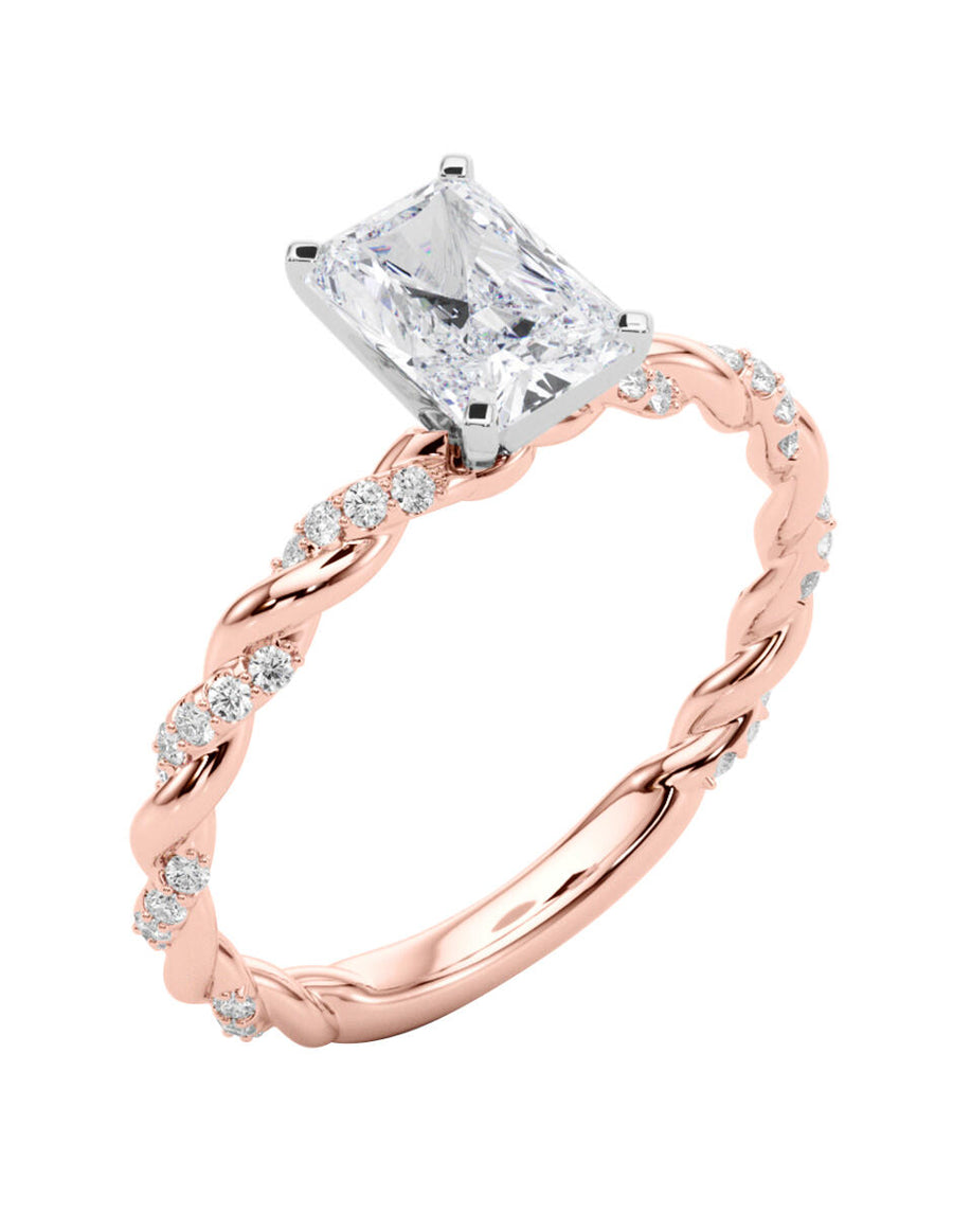 MONTADURA PARA PERSONALIZAR ANILLO DE COMPROMISO - PAVÉ