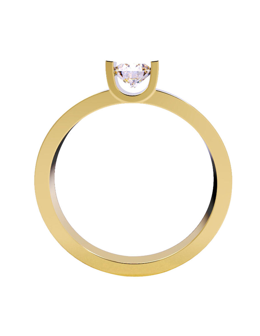 ANILLO DE ORO CON CIRCONIA