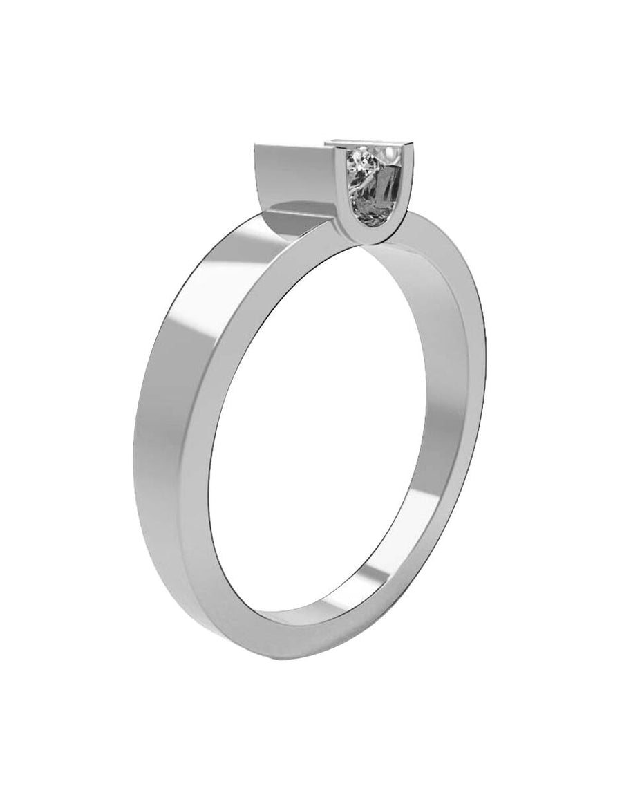 ANILLO DE ORO CON CIRCONIA