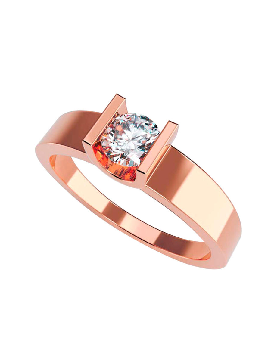 ANILLO DE ORO CON CIRCONIA