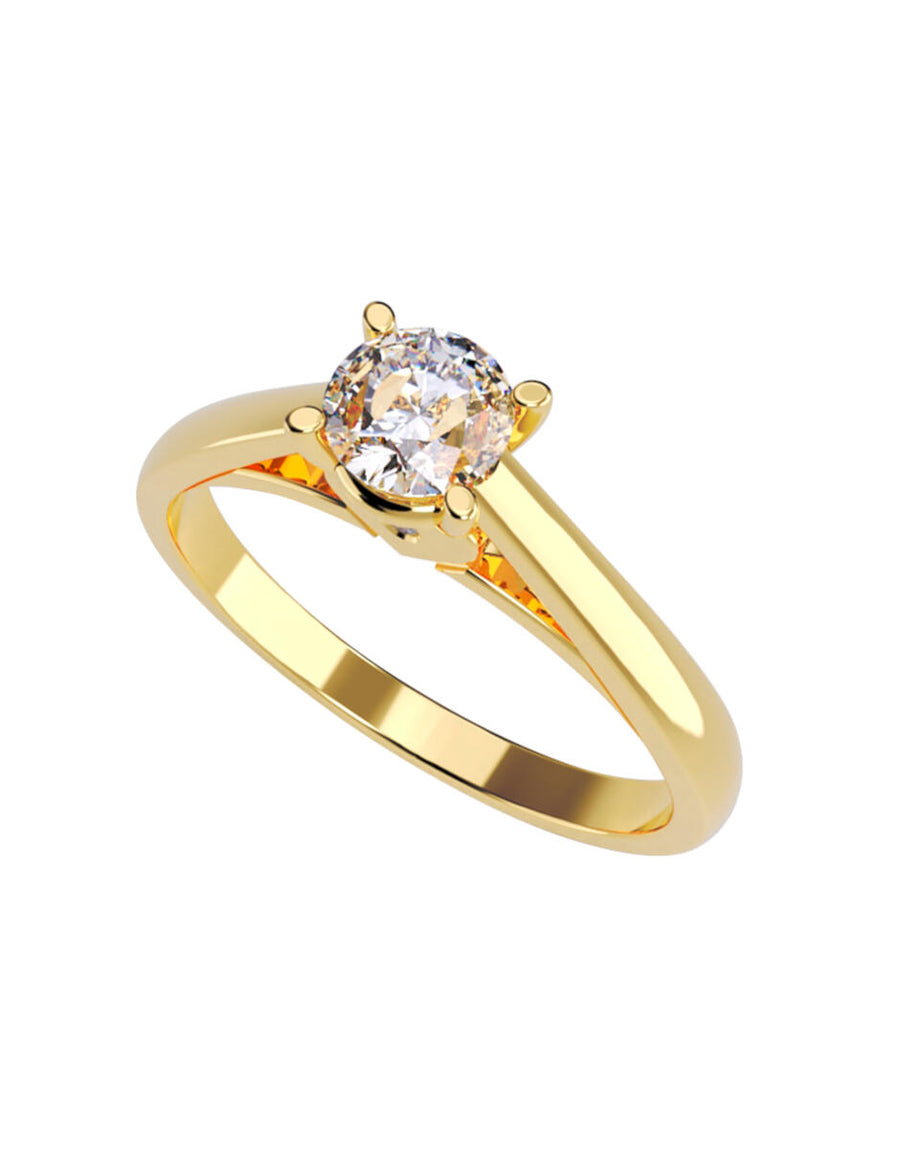 ANILLO DE ORO CON CIRCONIA