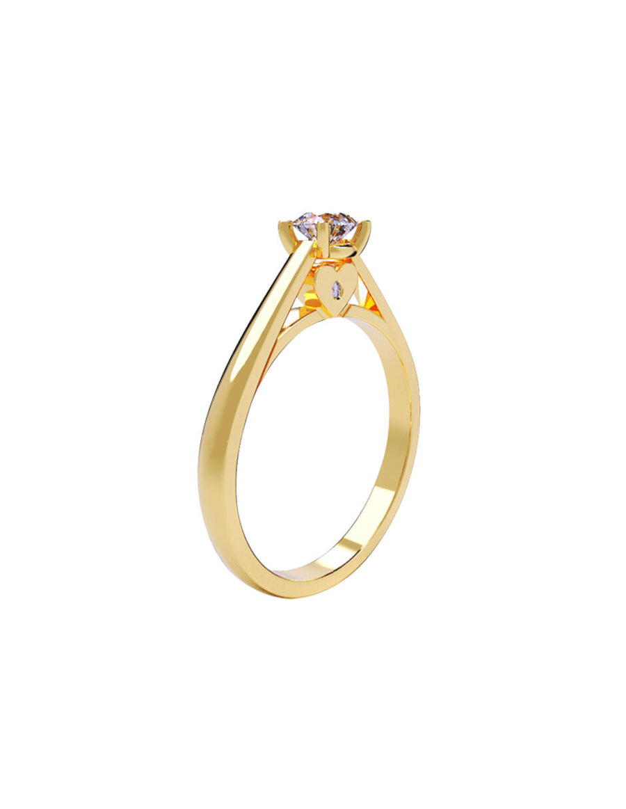 ANILLO DE ORO CON CIRCONIA
