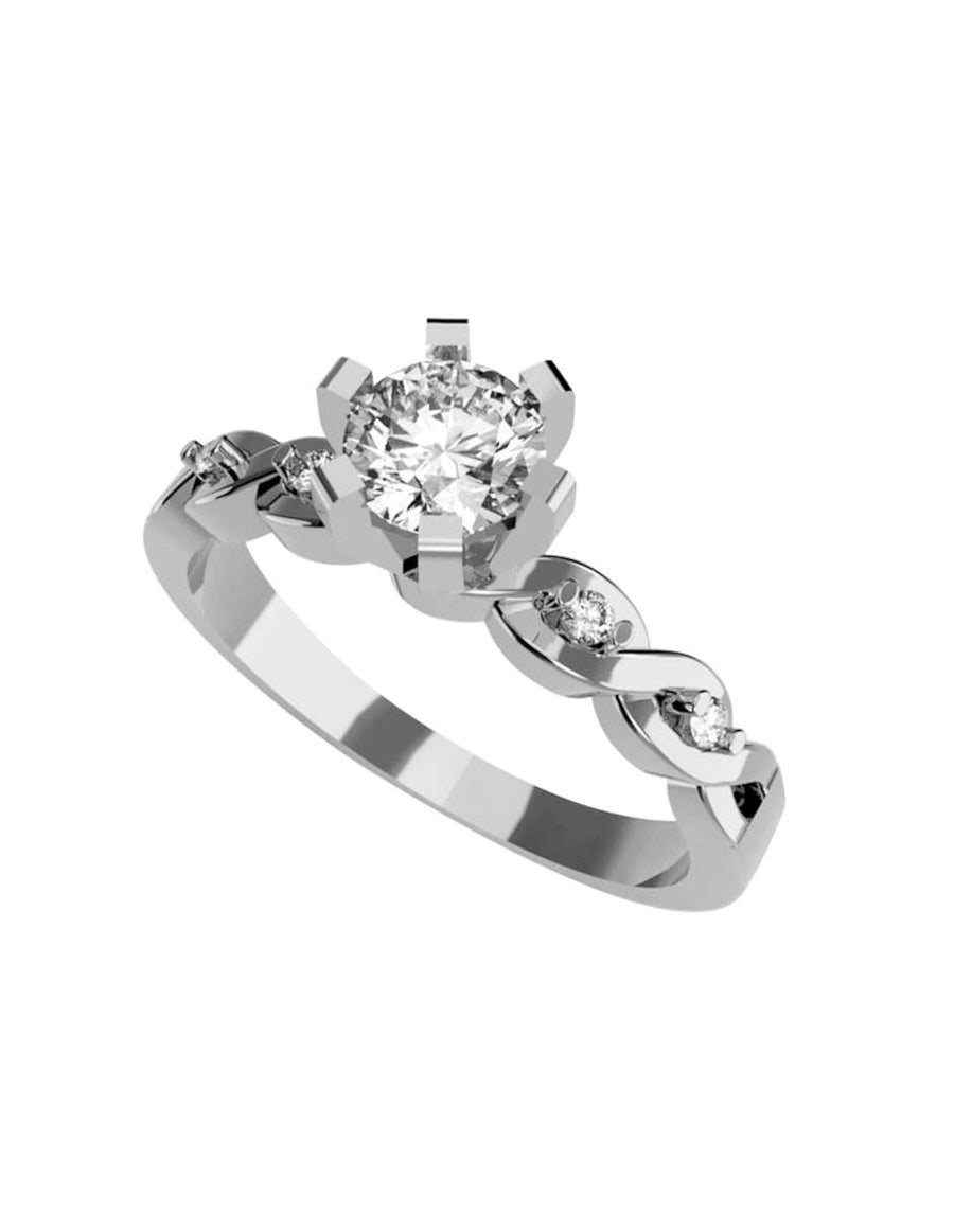 ANILLO DE ORO CON CIRCONIA