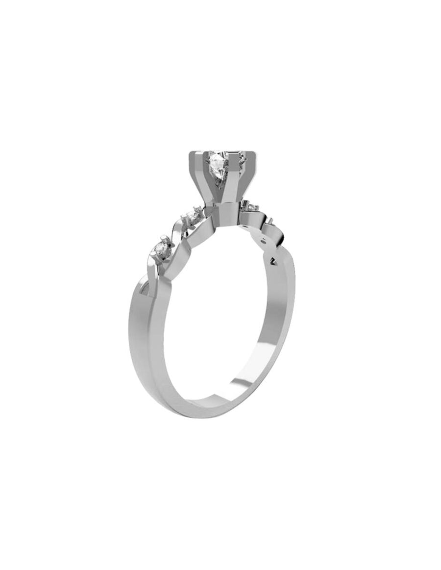 ANILLO DE ORO CON CIRCONIA