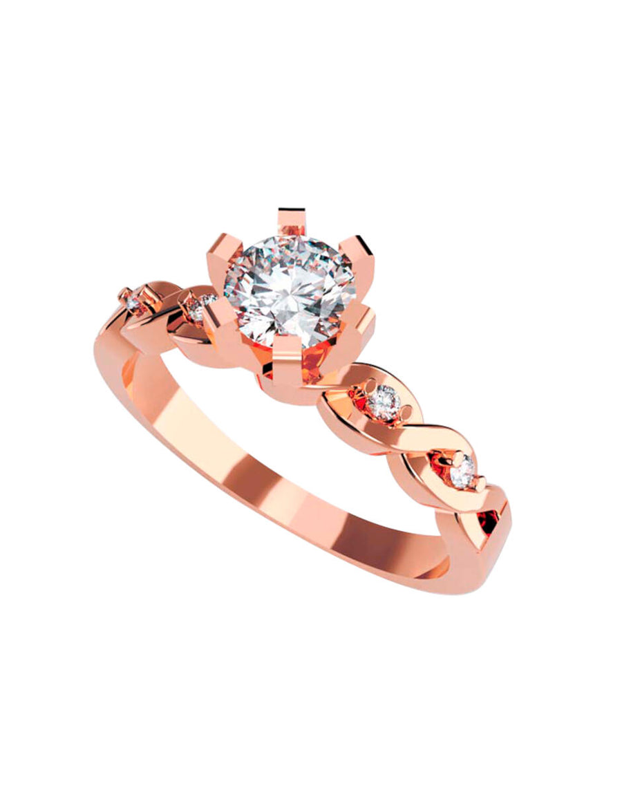 ANILLO DE ORO CON CIRCONIA
