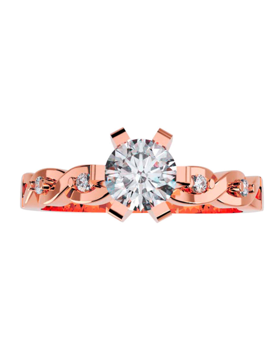 ANILLO DE ORO CON CIRCONIA