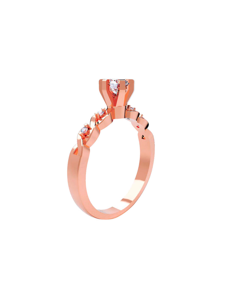 ANILLO DE ORO CON CIRCONIA