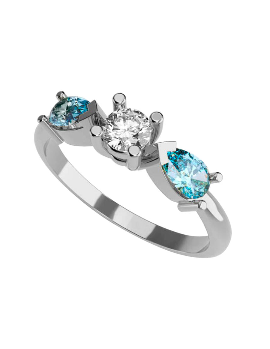 ANILLO DE ORO CON CIRCONIA