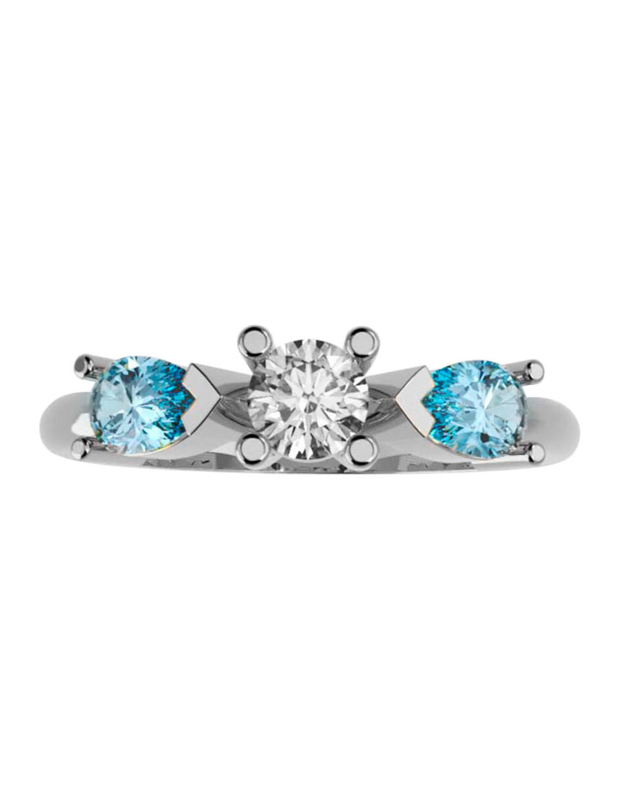 ANILLO DE ORO CON CIRCONIA
