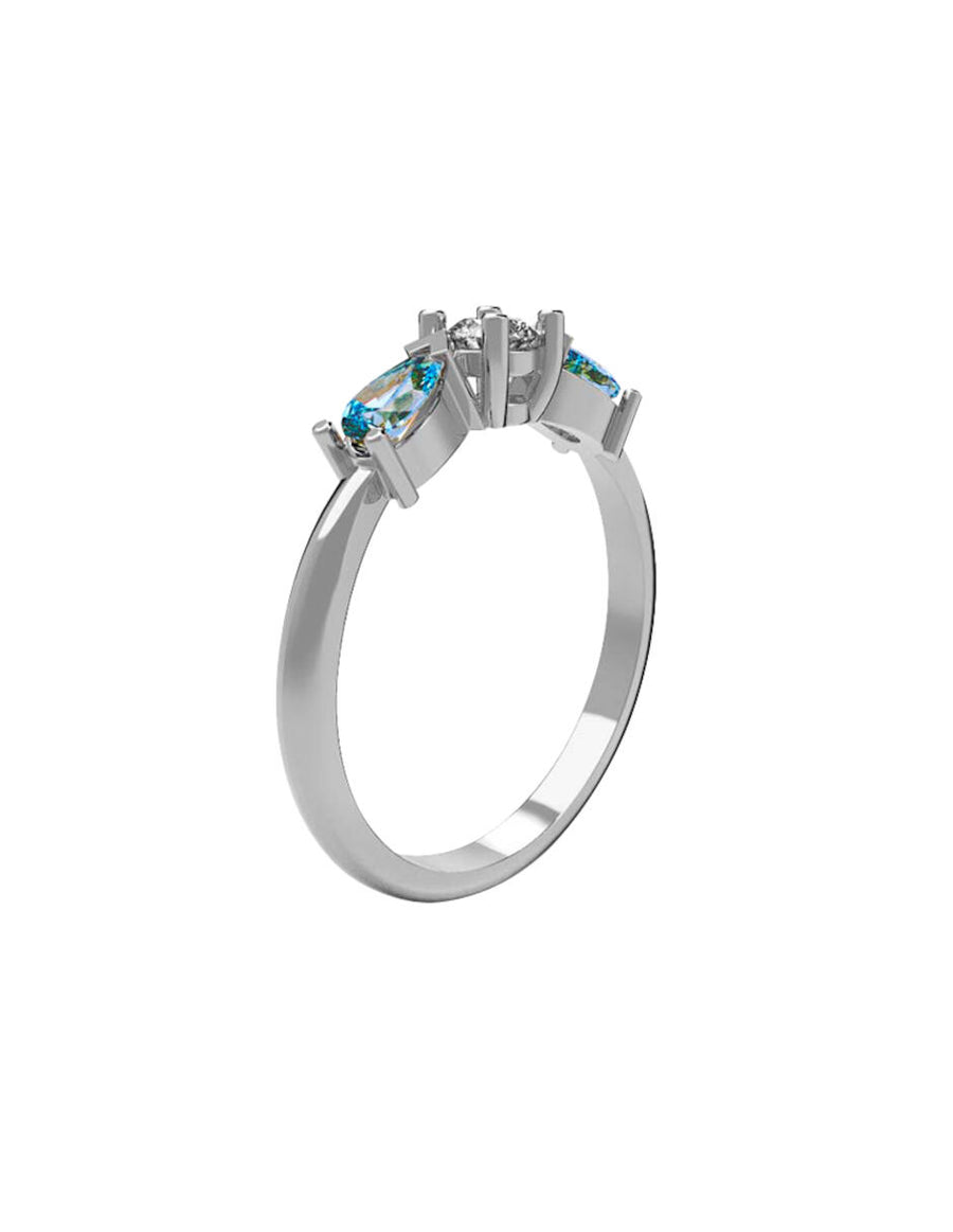 ANILLO DE ORO CON CIRCONIA