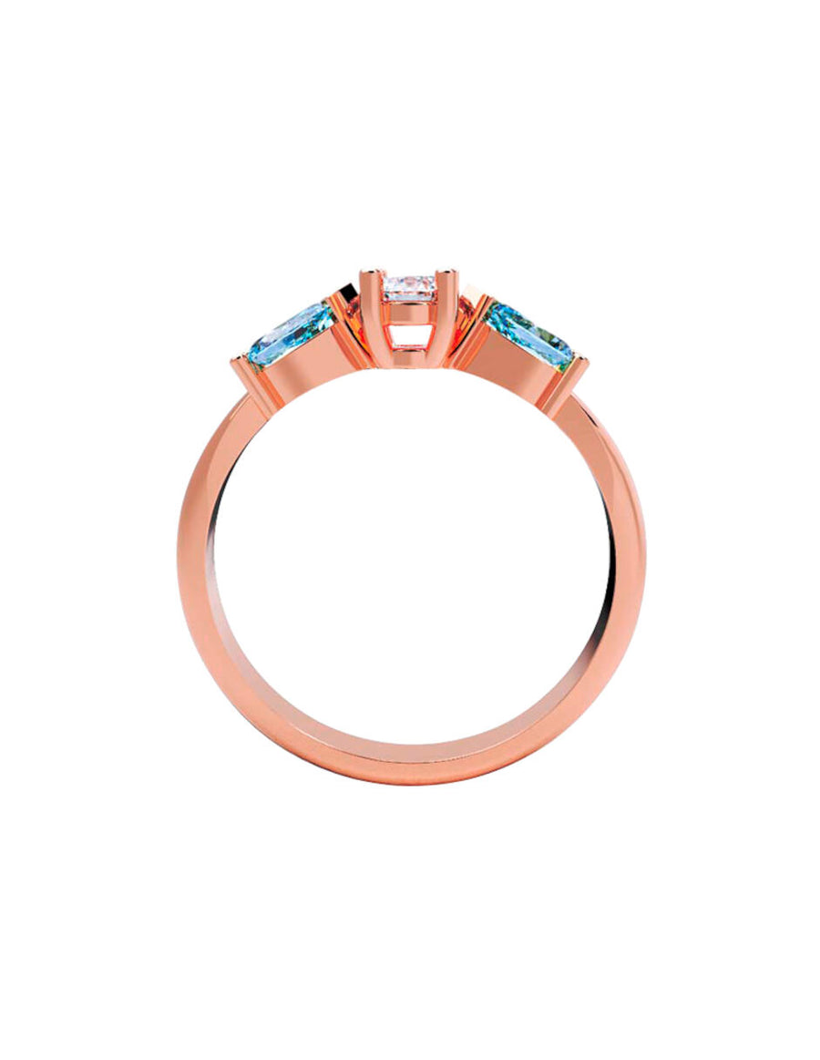 ANILLO DE ORO CON CIRCONIA