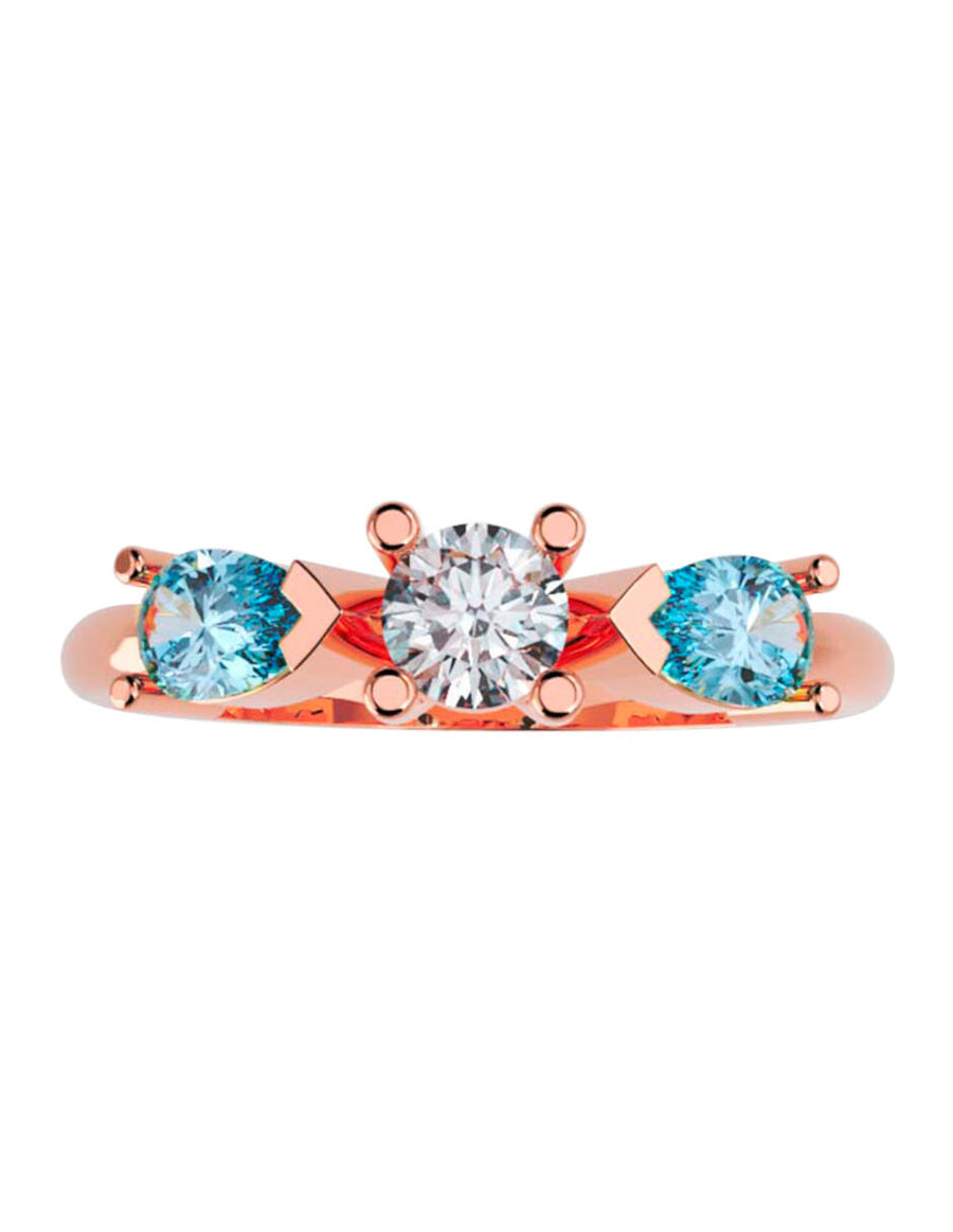ANILLO DE ORO CON CIRCONIA
