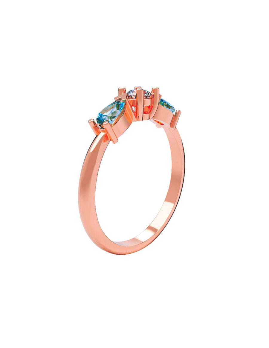 ANILLO DE ORO CON CIRCONIA